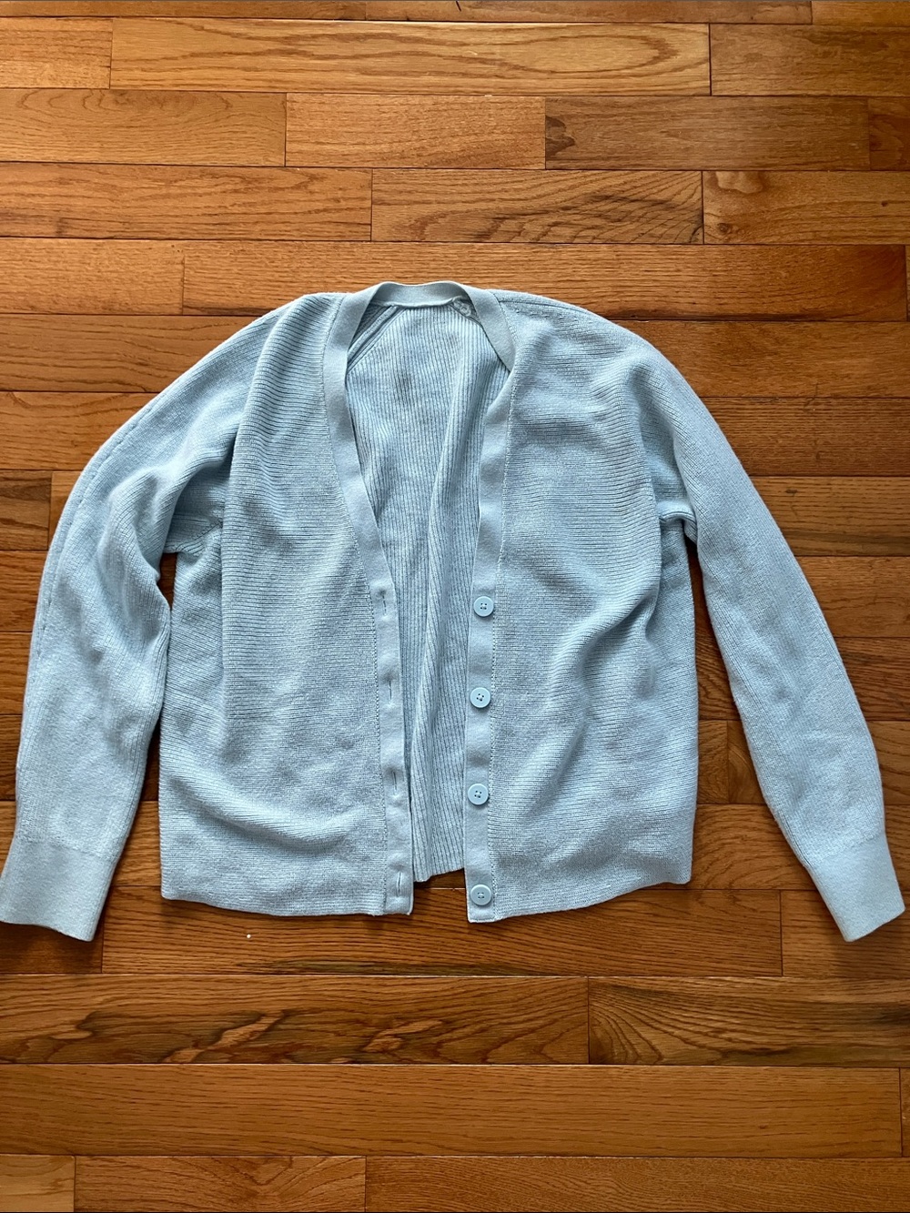 lululemon athletica - Women’s Light Blue Four Button Cardigan - 12